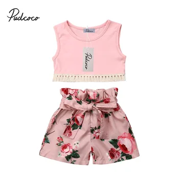 Pudcoco Toddler Kids Baby Girl Tassel Vest Tops Floral Bow Shorts Pants Cotton Outfits Sunsuit Children Clothing Set 1-6Y
Pudcoco Toddler Kids Baby Girl Tassel Vest Tops Floral Bow Shorts Pants Cotton Outfits Sunsuit Children Clothing Set 1-6Y