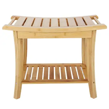 Natural Bamboo Anti-slip Shower Seat Bathroom Spa Bath Organizer Stool W/ Storage Shelf
Natural Bamboo Anti-slip Shower Seat Bathroom Spa Bath Organizer Stool W/ Storage Shelf