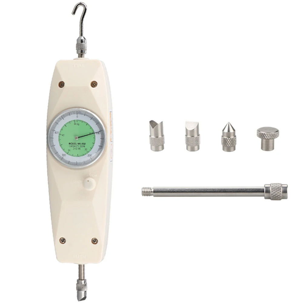 Force Gauge NK-500 Analog Dynamometer Measuring Instruments Handheld Pointer Type Push Pull Force Gauge Meter Tester
Force Gauge NK-500 Analog Dynamometer Measuring Instruments Handheld Pointer Type Push Pull Force Gauge Meter Tester