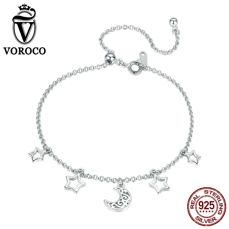 2018 VOROCO Real 925 Sterling Silver Starry Sky Hand Adjustable Bracelet For Women Fine Jewelry Gift Female For Party BKB107
2018 VOROCO Real 925 Sterling Silver Starry Sky Hand Adjustable Bracelet For Women Fine Jewelry Gift Female For Party BKB107