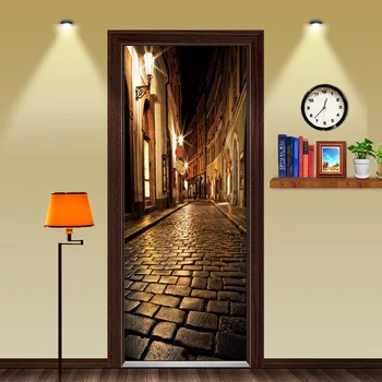 Wooden Doors Refurbish Door Sticker night street Self Adhesive Decorative Waterproof Wall Decal Mural Wallpaper on Door
Wooden Doors Refurbish Door Sticker night street Self Adhesive Decorative Waterproof Wall Decal Mural Wallpaper on Door