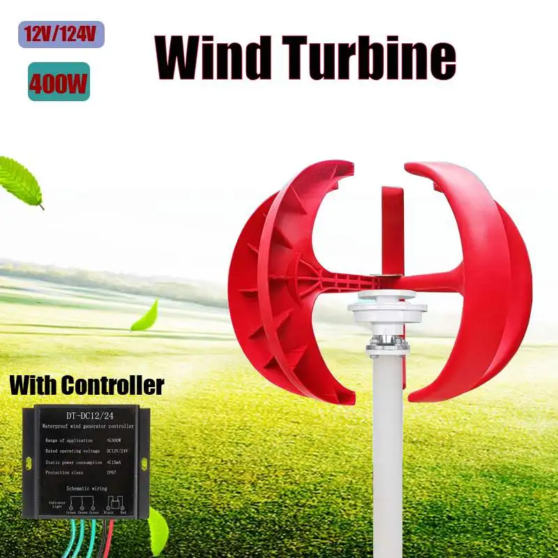 3000W/2500W/2000W Wind Turbines Generator+Controller 12V24V 5 Blades Lantern Motor Kit Vertical Axis For Home Streetlight
3000W/2500W/2000W Wind Turbines Generator+Controller 12V24V 5 Blades Lantern Motor Kit Vertical Axis For Home Streetlight