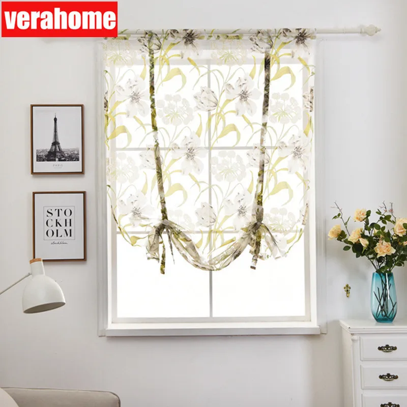 Verahome floral Roman curtains short for living room kitchen valance sheer fabric panel modern curtains Treatments window
Verahome floral Roman curtains short for living room kitchen valance sheer fabric panel modern curtains Treatments window