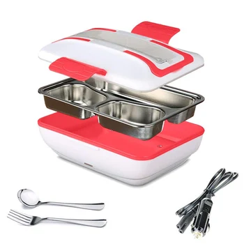 Hot Lunch Box Portable Electric Heating Lunch Warmer Box with Removable Stainless Steel Container Food Heater and a Car Charg 
Hot Lunch Box Portable Electric Heating Lunch Warmer Box with Removable Stainless Steel Container Food Heater and a Car Charg