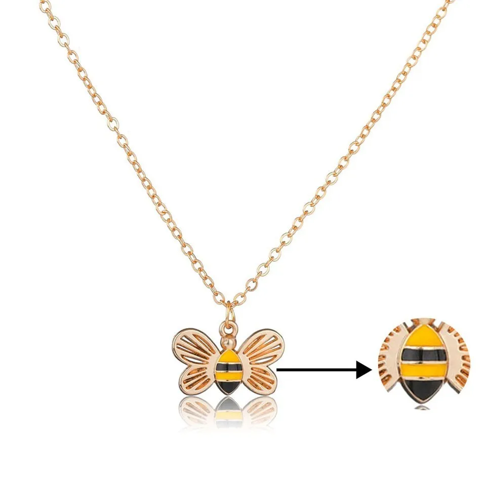 Classic Gold Sliver Honey Bee Women Necklace Jewelry Female Child Great Fashion Cute Pendant Necklace Birthday Gifts
Classic Gold Sliver Honey Bee Women Necklace Jewelry Female Child Great Fashion Cute Pendant Necklace Birthday Gifts