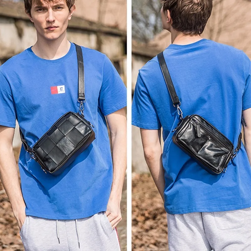 Small Satchel Leisure Men Hand Take Package Small Single Shoulder Package Messenger Double Sides Black Bag Chest Waist Clutch
Small Satchel Leisure Men Hand Take Package Small Single Shoulder Package Messenger Double Sides Black Bag Chest Waist Clutch