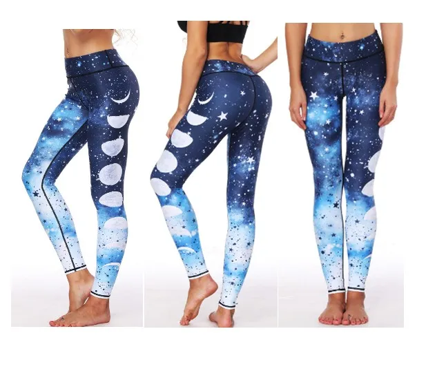 ADIBAO Womens Knitted polyster trousers women moon digital printing legging running tights BDA002
ADIBAO Womens Knitted polyster trousers women moon digital printing legging running tights BDA002