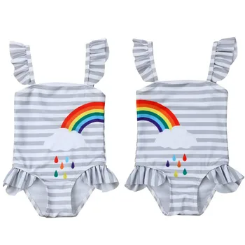 1-5Y Newborn Baby Girl One Piece Rainbow Bikini Striped Print Swimwear Swimsuit Bathing Suit Beachwear
1-5Y Newborn Baby Girl One Piece Rainbow Bikini Striped Print Swimwear Swimsuit Bathing Suit Beachwear