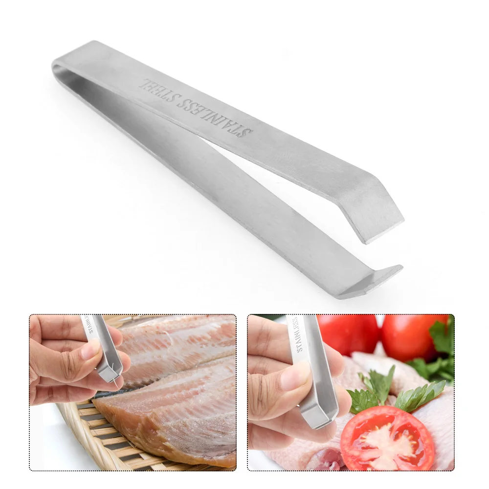 1 Piece Stainless Steel Fish Bone remover Fishbone Tweezers Tongs Practice Skin Removal Pliers Pincer Seafood Tools
1 Piece Stainless Steel Fish Bone remover Fishbone Tweezers Tongs Practice Skin Removal Pliers Pincer Seafood Tools