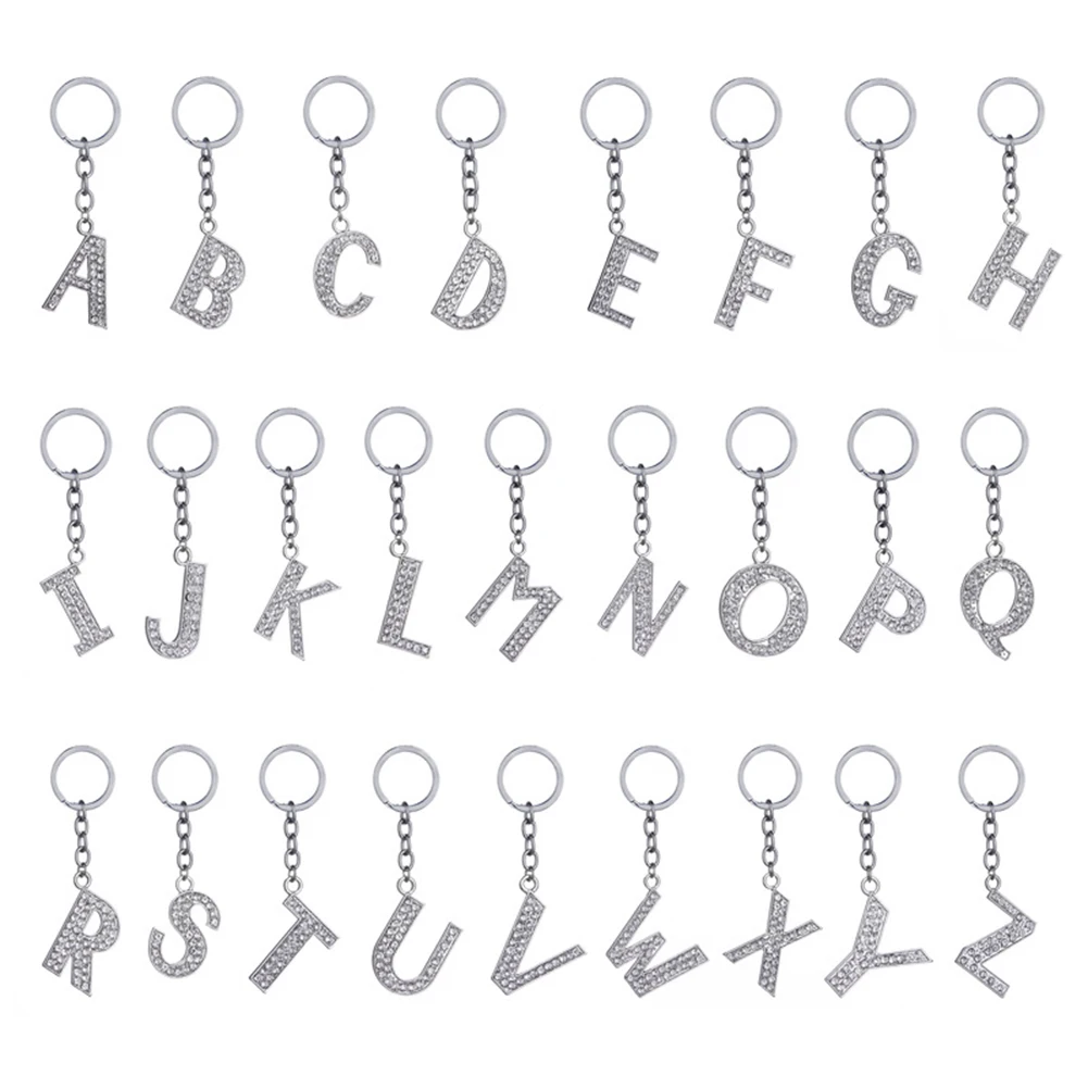 2018 Fashion Crystal Rhinestone Alphabet Keyring Initial Letter Key Ring Chain Unisex Keychain Pendant 26 Letters
2018 Fashion Crystal Rhinestone Alphabet Keyring Initial Letter Key Ring Chain Unisex Keychain Pendant 26 Letters