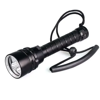 

TMWT Scuba Diving Torch Underwater 100m Ultra Bright XML T6 or CREE LED Flashlight Cool White Yellow UV Light