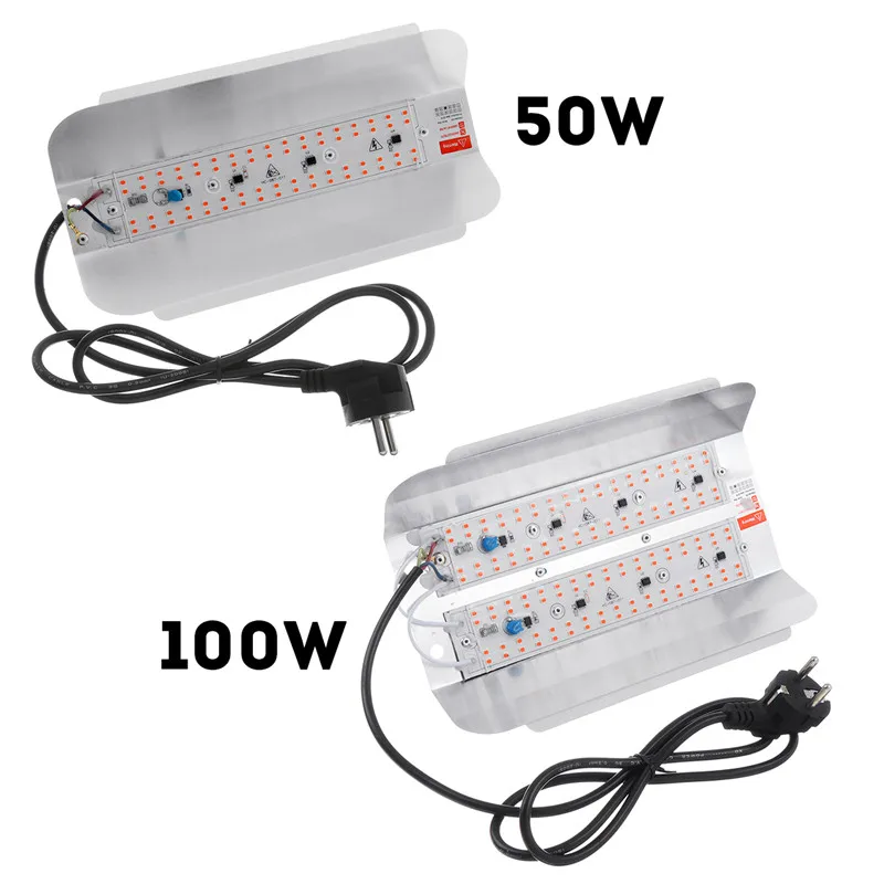 50W 100W LED Phyto Flood Lights with EU Plug Full Spectrum High Power LED Grow Light Hydroponic seeding 220V IP65 Waterproof
50W 100W LED Phyto Flood Lights with EU Plug Full Spectrum High Power LED Grow Light Hydroponic seeding 220V IP65 Waterproof