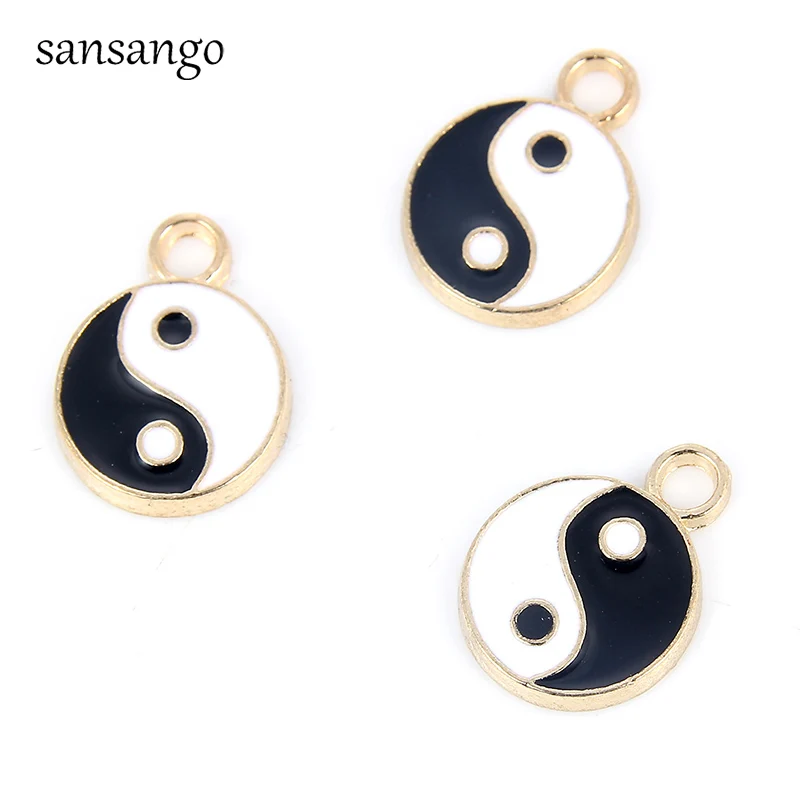 16mm Vintage Style Enamel Taji Yin Yang Gossip Charms Pendant For Women DIY Necklace/Pendant Jewelry Making Accessories 10pcs
16mm Vintage Style Enamel Taji Yin Yang Gossip Charms Pendant For Women DIY Necklace/Pendant Jewelry Making Accessories 10pcs