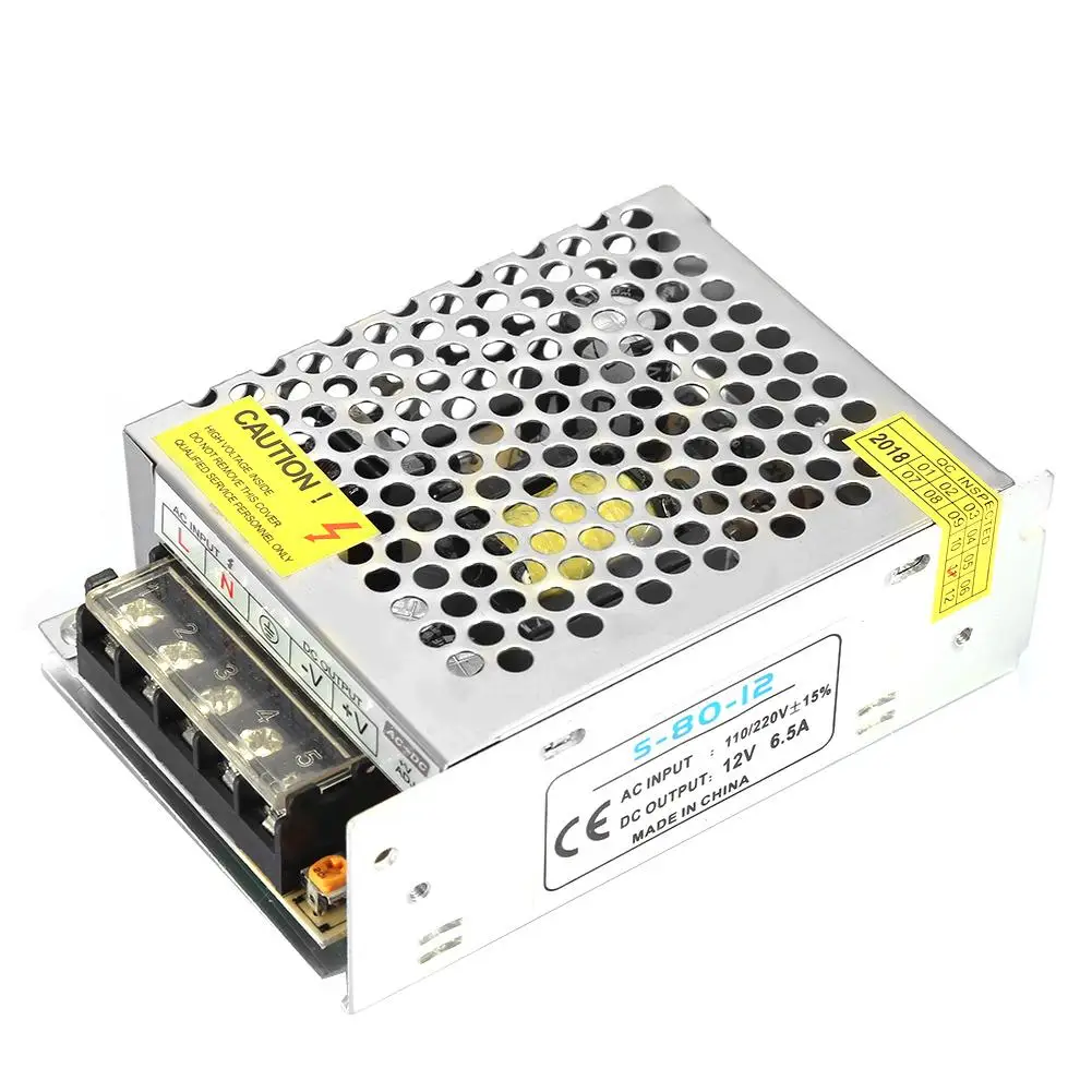 DC 12V Universal Switching Power Supply Stabilizer Voltage Regulators LED Light Stabilized Power Supply 6A
DC 12V Universal Switching Power Supply Stabilizer Voltage Regulators LED Light Stabilized Power Supply 6A