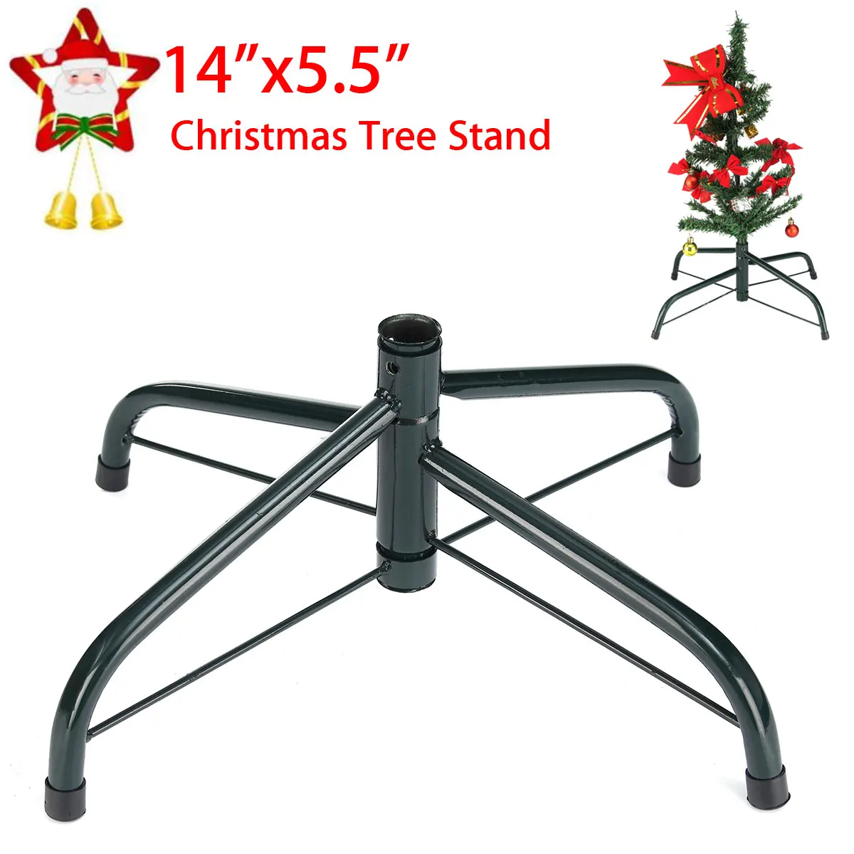 35/40/45/60cm Christmas Tree Stand Green Metal Holder Base Cast Iron Stand 4 Feet Decor Christmas Tree Accessories for Home
35/40/45/60cm Christmas Tree Stand Green Metal Holder Base Cast Iron Stand 4 Feet Decor Christmas Tree Accessories for Home