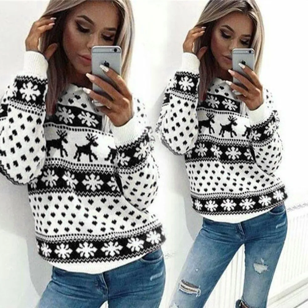 Loshaka Fashion Women Lady Jumper Sweater Pullover Tops Coat Ugly Christmas Winter Womens Ladies Warm Brief Sweaters Clothing
Loshaka Fashion Women Lady Jumper Sweater Pullover Tops Coat Ugly Christmas Winter Womens Ladies Warm Brief Sweaters Clothing