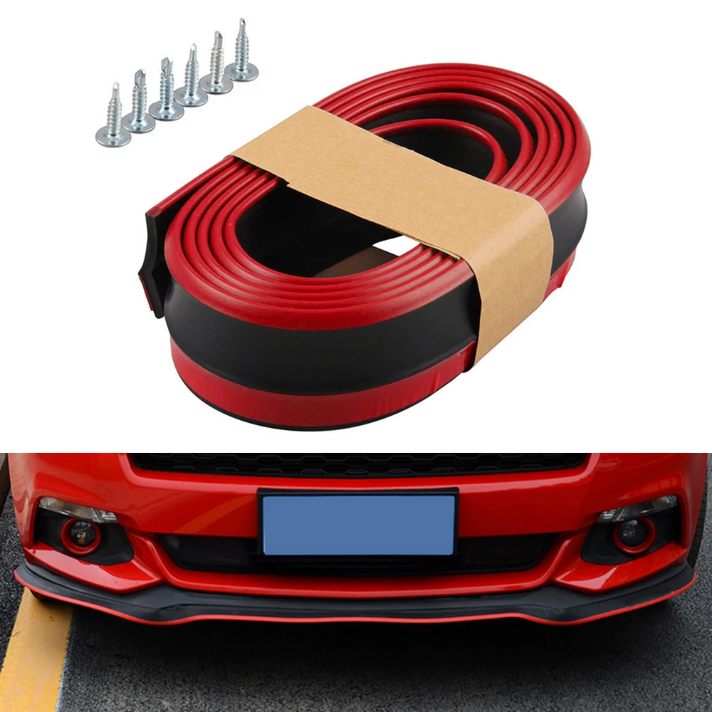 100" Universal Black (Red Trim) Rubber Car Styling Accessories Front Bumper Lip Splitter Spoiler Valance Chin Skirt Protector
100" Universal Black (Red Trim) Rubber Car Styling Accessories Front Bumper Lip Splitter Spoiler Valance Chin Skirt Protector