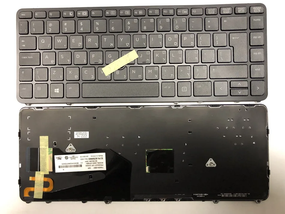 Hebrew backlit with pointing stick Laptop keyboard for HP EliteBook 840 G1 850 G1 840 G2 850 G2 Series 736654-bb1 HB Layout
Hebrew backlit with pointing stick Laptop keyboard for HP EliteBook 840 G1 850 G1 840 G2 850 G2 Series 736654-bb1 HB Layout