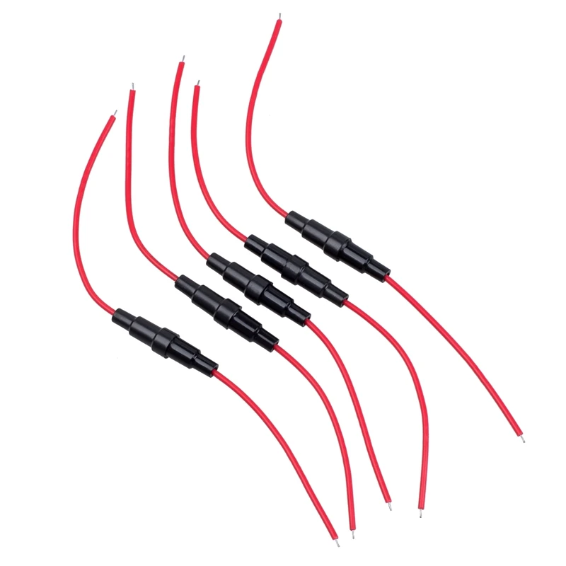 Lead Wire Fuse Holders SODIAL(R) 5 Pcs Screw Type 22 AWG Wire 5 x 20mm Inline Fuse Holder Plastic Metal 250V 22 AWG 20g
Lead Wire Fuse Holders SODIAL(R) 5 Pcs Screw Type 22 AWG Wire 5 x 20mm Inline Fuse Holder Plastic Metal 250V 22 AWG 20g