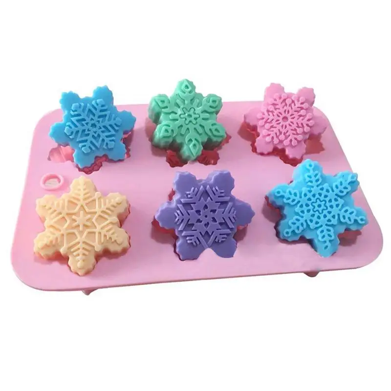 6-Piece Different Patterns Christmas Snowflake Oriental Cherry Shaped Silicone Cake Mold DIY Handmade Soap Mold
6-Piece Different Patterns Christmas Snowflake Oriental Cherry Shaped Silicone Cake Mold DIY Handmade Soap Mold