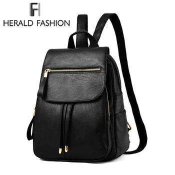 Herald Fashion Zipper Solid Women Backpack Casual School bag for Teenage Girls Large Capacity Travel Backpack 2018 New Arrival
Herald Fashion Zipper Solid Women Backpack Casual School bag for Teenage Girls Large Capacity Travel Backpack 2018 New Arrival