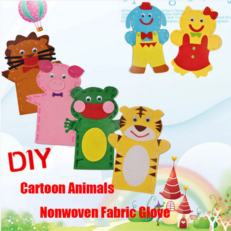 1PC DIY Handmade Cartoon Animals Nonwoven Fabric Glove Kids Finger Education Learning Craft Toys Fun Gadgets Children Toys
1PC DIY Handmade Cartoon Animals Nonwoven Fabric Glove Kids Finger Education Learning Craft Toys Fun Gadgets Children Toys
