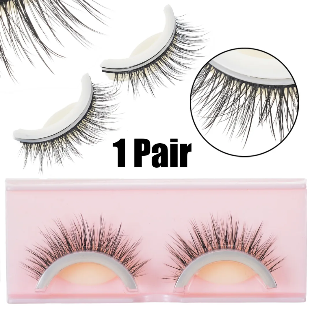 Shellhard 1 Pair Reusable Self Adhesive Eyelashes Natural Curly Fake Eye Lashes Make up 3D 8 Styles False Eyelashes Extension 
Shellhard 1 Pair Reusable Self Adhesive Eyelashes Natural Curly Fake Eye Lashes Make up 3D 8 Styles False Eyelashes Extension