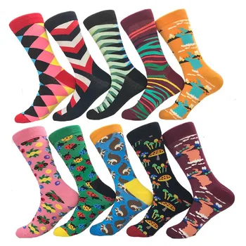 1 pair men socks color combed cotton men's socks casual with print knitting funny cartoon geometry novelty crew socks gift
1 pair men socks color combed cotton men's socks casual with print knitting funny cartoon geometry novelty crew socks gift