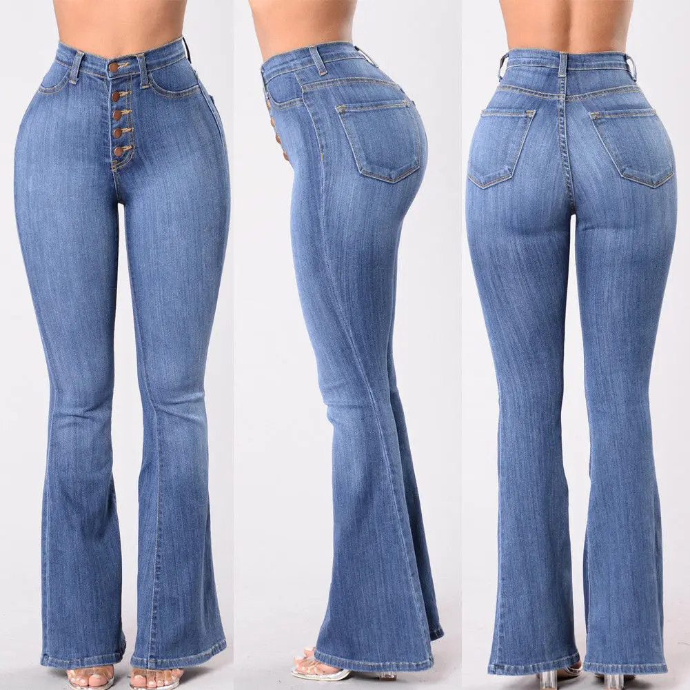 Women's Fashion Stretch Embroidered High Waist Skinny Jeans купить недорого - вы