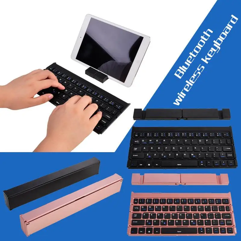 64 Keys Multi System Compatible Self Support Bluetooth Folding Keyboard For PC Computer Laptop Desktop Mobile Phone
64 Keys Multi System Compatible Self Support Bluetooth Folding Keyboard For PC Computer Laptop Desktop Mobile Phone