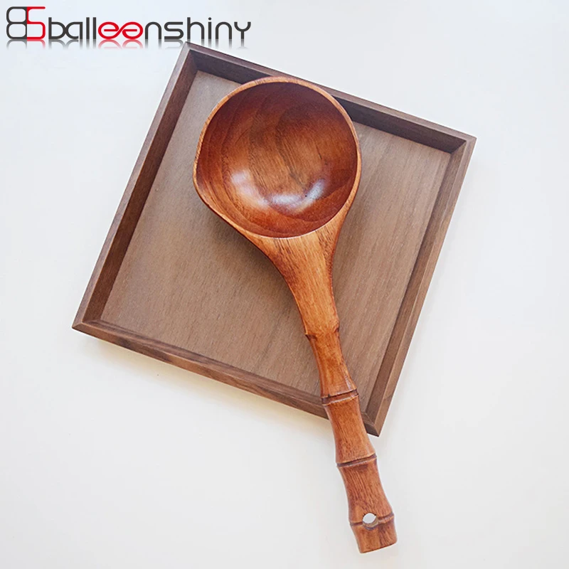 BalleenShiny 1pc Wooden Big Soup Spoon Jointed Handle Kitchen Water Ladle Cooking Utensil Porridge Cornmeal Deep Scoop Tools
BalleenShiny 1pc Wooden Big Soup Spoon Jointed Handle Kitchen Water Ladle Cooking Utensil Porridge Cornmeal Deep Scoop Tools