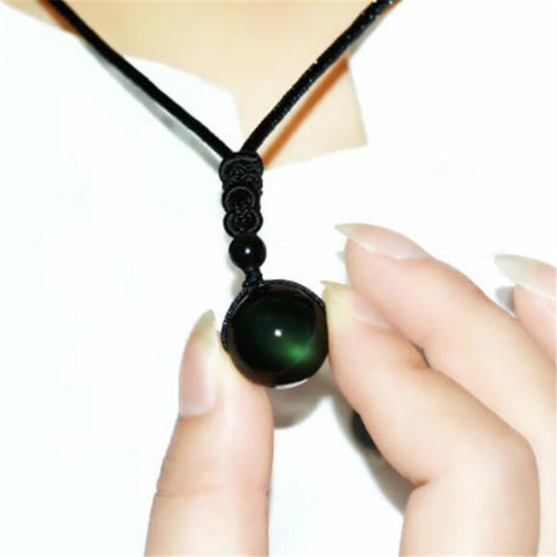 New Rainbow Eye Ball Natural Stone Pendant Necklace Black Obsidian Transfer Lucky Love Crystal Power Necklace Jewelry
New Rainbow Eye Ball Natural Stone Pendant Necklace Black Obsidian Transfer Lucky Love Crystal Power Necklace Jewelry