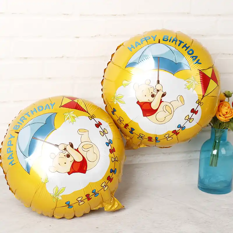 10pcs Lot Winnie Pooh Foil Balloons 18inch Pooh Bear Aluminum