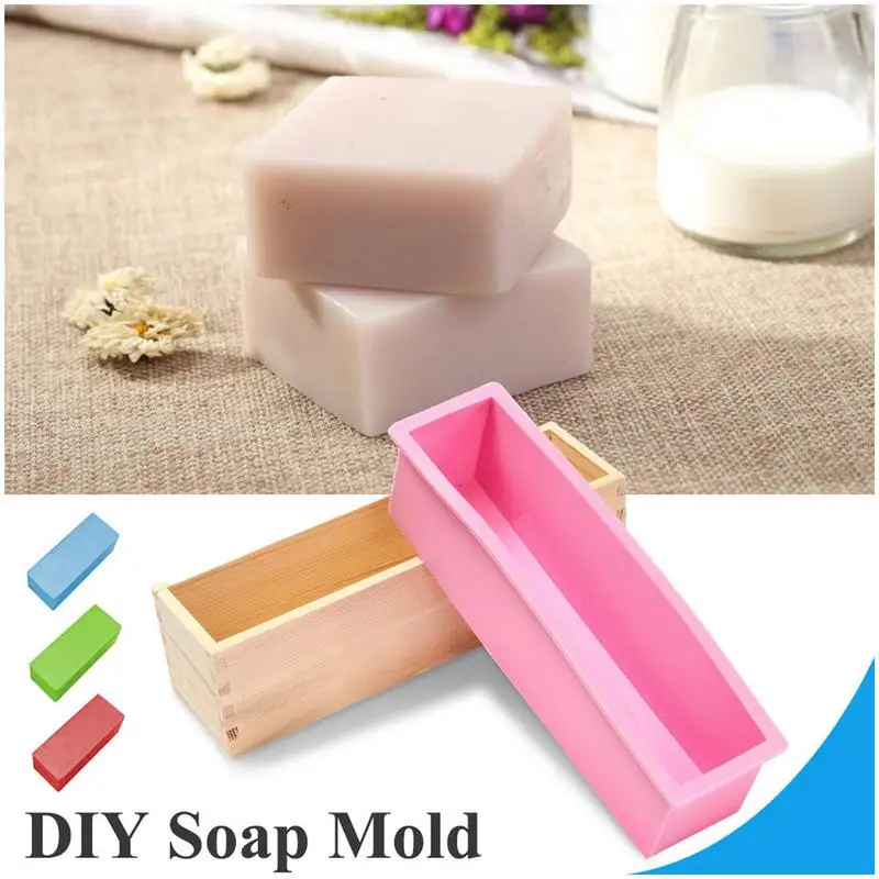 Silicone Soap Mold With Wooden Box Homemade Loaf Soap Maker Slicer Cutter Square Shape Cake Molds Silicone Molds For Soap
Silicone Soap Mold With Wooden Box Homemade Loaf Soap Maker Slicer Cutter Square Shape Cake Molds Silicone Molds For Soap