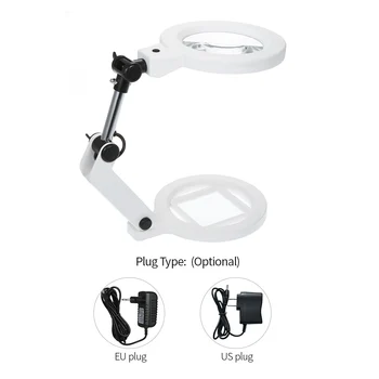 Foldable Table Magnifier 2X 5X Magnifying Glass With 22 Led Lights Rotatable Stand Loupe Magnifiers And Desk Lamp Us Eu Plug
Foldable Table Magnifier 2X 5X Magnifying Glass With 22 Led Lights Rotatable Stand Loupe Magnifiers And Desk Lamp Us Eu Plug