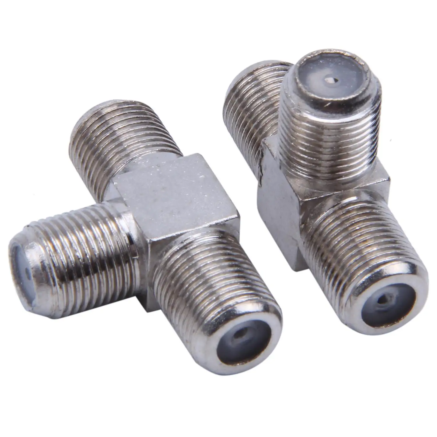 BIFI-2 Pcs F Type Female to Female Jack 3-Way RF Plug Adapter Connector Silver Tone
BIFI-2 Pcs F Type Female to Female Jack 3-Way RF Plug Adapter Connector Silver Tone