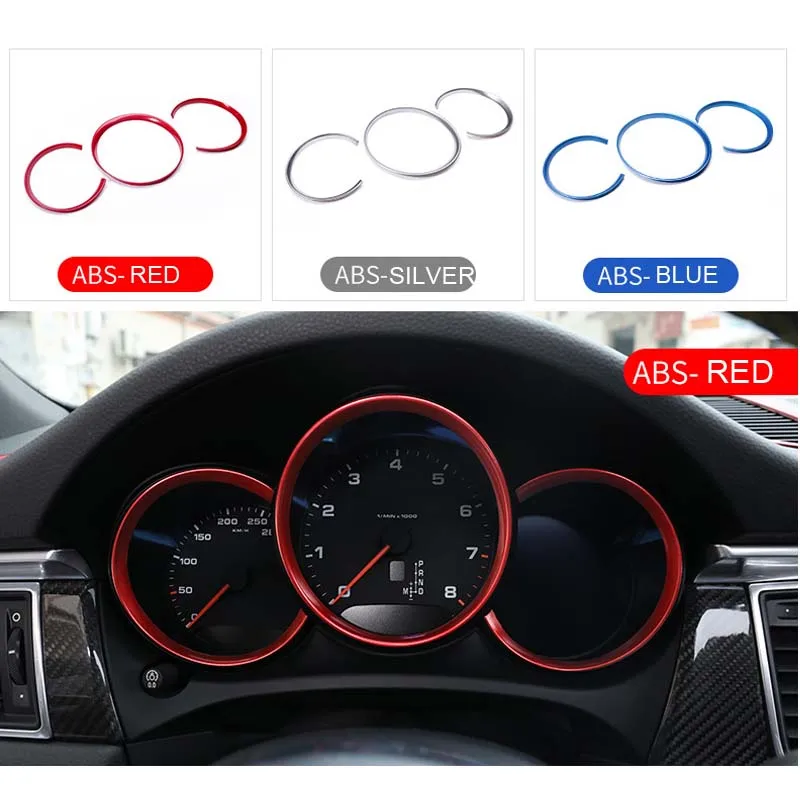 3PCS Silver Dashboard Meter Ring Covers Trim For Porsche 718 Boxter Cayman 2013+
3PCS Silver Dashboard Meter Ring Covers Trim For Porsche 718 Boxter Cayman 2013+