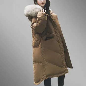 Winter Coat Women Clothes 2018 Cotton Padded Jacket Thicken Hooded Fur Collar Parkas Long Warm Loose Tops Chaqueta Mujer Ls02
Winter Coat Women Clothes 2018 Cotton Padded Jacket Thicken Hooded Fur Collar Parkas Long Warm Loose Tops Chaqueta Mujer Ls02