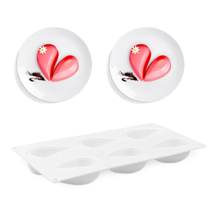 6 Cavities Water Drop Creative Heart Love Silicone Mold DIY Cake Mousse Chocolate Mould Cake Decorating Tool Pastry Baking Tools
6 Cavities Water Drop Creative Heart Love Silicone Mold DIY Cake Mousse Chocolate Mould Cake Decorating Tool Pastry Baking Tools