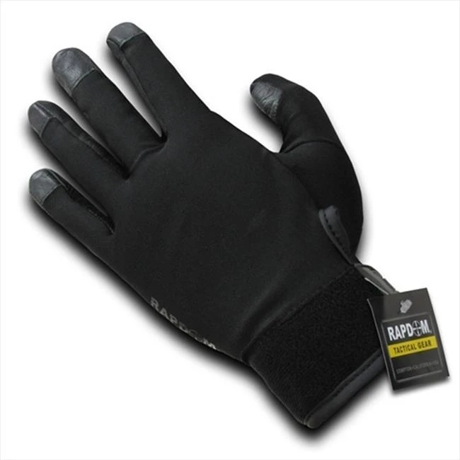 RapDom T14-PL-BLK-01 Lycra Duty Glove Black Small |