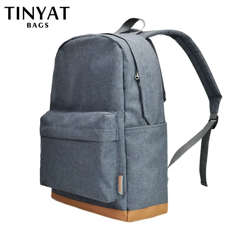 TINYAT Для мужчин 15 дюймов ноутбук рюкзак с USB мужские рюкзаки школьные для отдыха