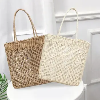 Women Summer Beach Straw Bag Hollowed Totes Straw Weaving Knitting Female Top-handle Bags
Women Summer Beach Straw Bag Hollowed Totes Straw Weaving Knitting Female Top-handle Bags