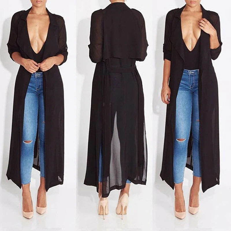 Women's Chiffon See Through Shirt Oversized Party Long Dress Casual Cardigan US
Women's Chiffon See Through Shirt Oversized Party Long Dress Casual Cardigan US