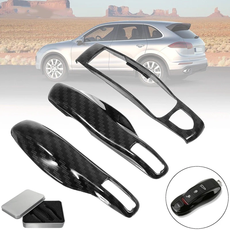 3pcs Set Carbon Fiber high quality Plastic material Remote Key Case Covers Fob for Porsche Panamera Cayenne Macan 
3pcs Set Carbon Fiber high quality Plastic material Remote Key Case Covers Fob for Porsche Panamera Cayenne Macan