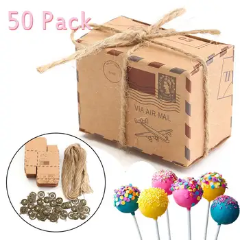 50pcs Kraft Paper Box Airplane Mail Candy Box Rustic Wedding Favors Shabby Vintage Gift Packing Bags With Length Rope
50pcs Kraft Paper Box Airplane Mail Candy Box Rustic Wedding Favors Shabby Vintage Gift Packing Bags With Length Rope