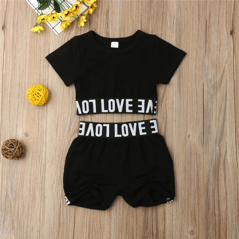 1-7Years Girl Kids Toddler Outfits LOVE Clothes T-shirt Tops + Shorts Pants 2PCS Set Summer Clothing
1-7Years Girl Kids Toddler Outfits LOVE Clothes T-shirt Tops + Shorts Pants 2PCS Set Summer Clothing