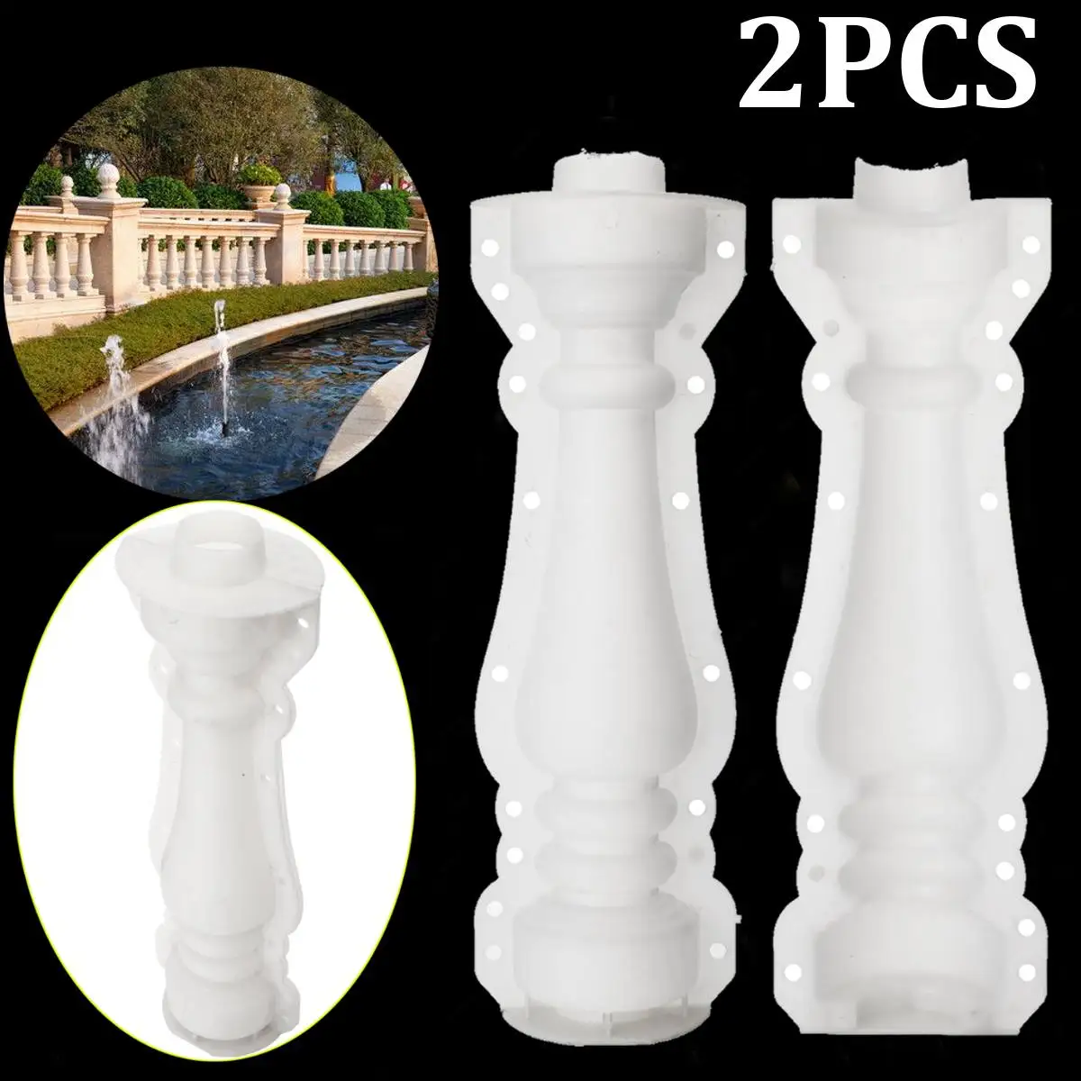 Roman Column Mold Balcony Garden Pool Fence Cement Railing Plaster Concrete Mold Concrete Mold column mold guardrail Building
Roman Column Mold Balcony Garden Pool Fence Cement Railing Plaster Concrete Mold Concrete Mold column mold guardrail Building