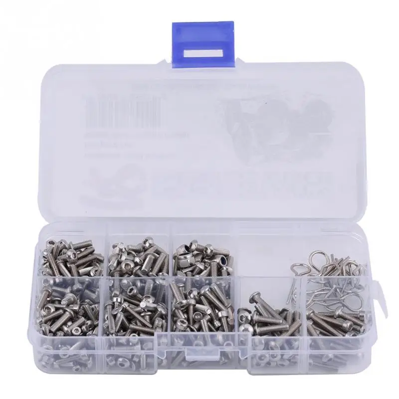 Screw Kit with Box for 1/7 Short Truck RC Car Screw Stainless Steel Screws Box Repair Tool Kit for Traxxas UDR/TRX4 RC Parts
Screw Kit with Box for 1/7 Short Truck RC Car Screw Stainless Steel Screws Box Repair Tool Kit for Traxxas UDR/TRX4 RC Parts