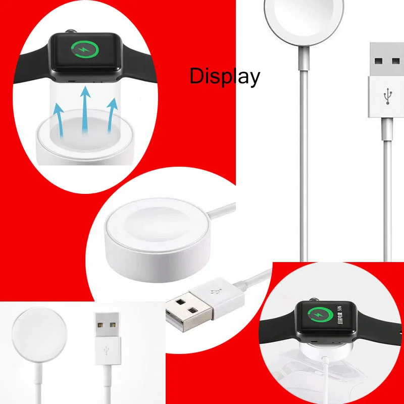 Wireless Charger for iWatch Series 2 3 USB Magnetic For iWatch Charging Cable 3.3 feet/1meter for Apple Watch Charger
Wireless Charger for iWatch Series 2 3 USB Magnetic For iWatch Charging Cable 3.3 feet/1meter for Apple Watch Charger