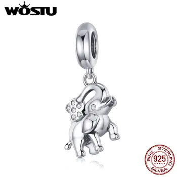 WOSTU Pure 925 Sterling Silver Elephant Animal Beads Fit Charm Bracelet & Necklace Pendant Unique Fashion Jewelry Gift CQC1059
WOSTU Pure 925 Sterling Silver Elephant Animal Beads Fit Charm Bracelet & Necklace Pendant Unique Fashion Jewelry Gift CQC1059